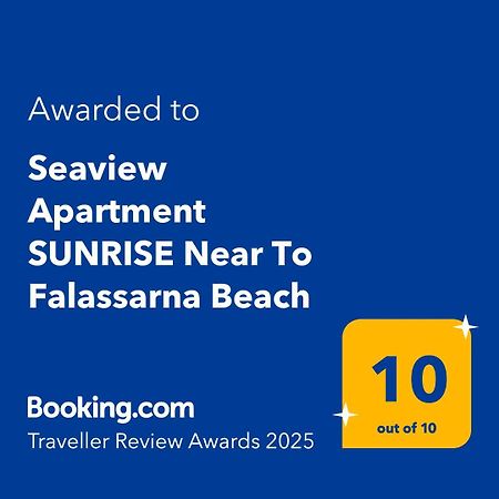 Seaview Apartment Sunrise Near To Falassarna Beach Kolimvári Kültér fotó